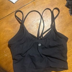 Lululemon Athletica Tops | Lululemon Align Strappy Ribbed Crop Tank size 4